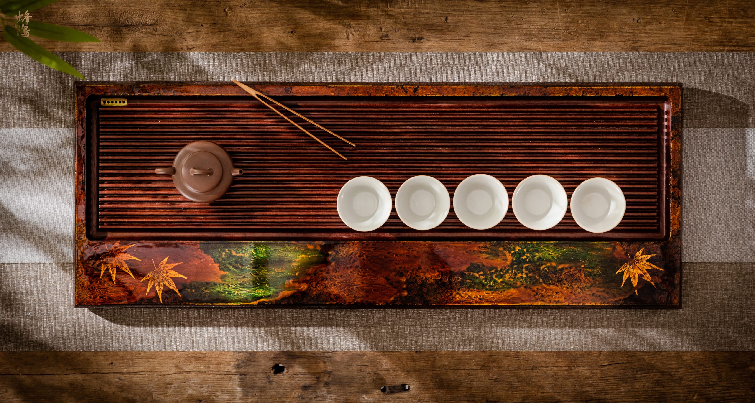 美轮美奂、一件大漆茶盘的美，专为喝茶的人设计！
