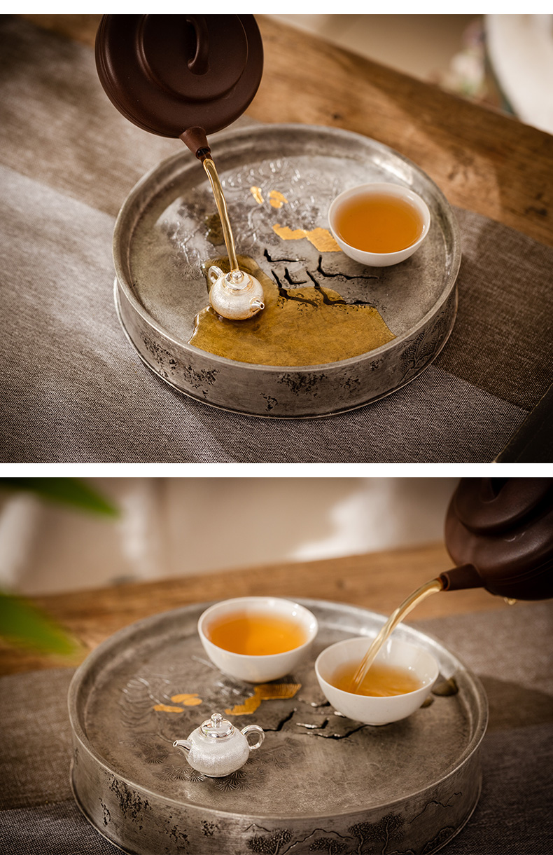 蜂鸟【文创】 长寿之壶 高档茶道茶具茶宠茶盘桌面摆件配饰小饰品
